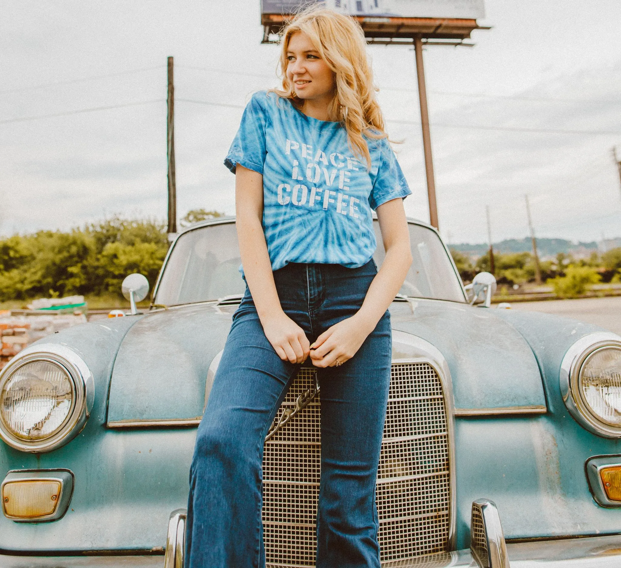 Peace Love Coffee - Boyfriend Tee