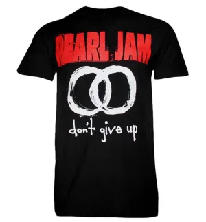 Pearl Jam Don't Give UP Mens T Shirt Black