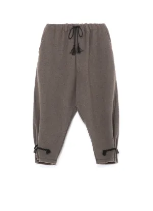 PE/W SLIVER JERSEY SARUEL PANTS WITH TOGGLE BUTTONS AT HEM