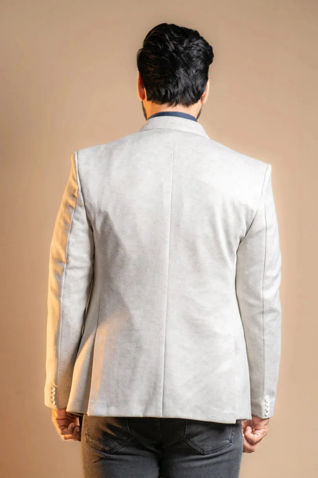 Plain White Blazer