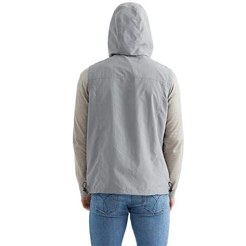 Pro-Silver Fiber Electromagnetic radiation protective hooded zipper vest