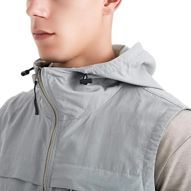 Pro-Silver Fiber Electromagnetic radiation protective hooded zipper vest