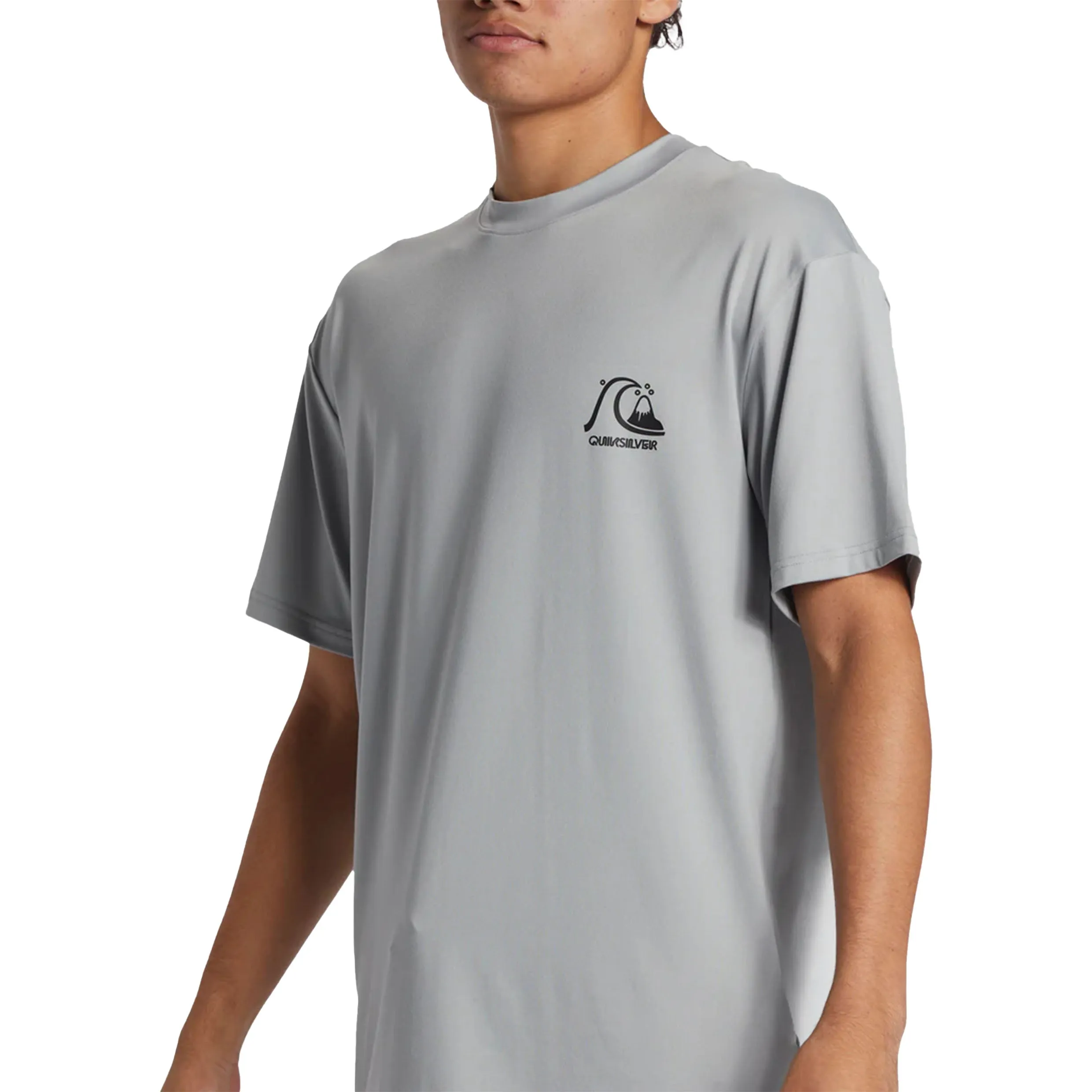 QUIKSILVER DNA BUBBLE LOGO SURF TEE QUARRY