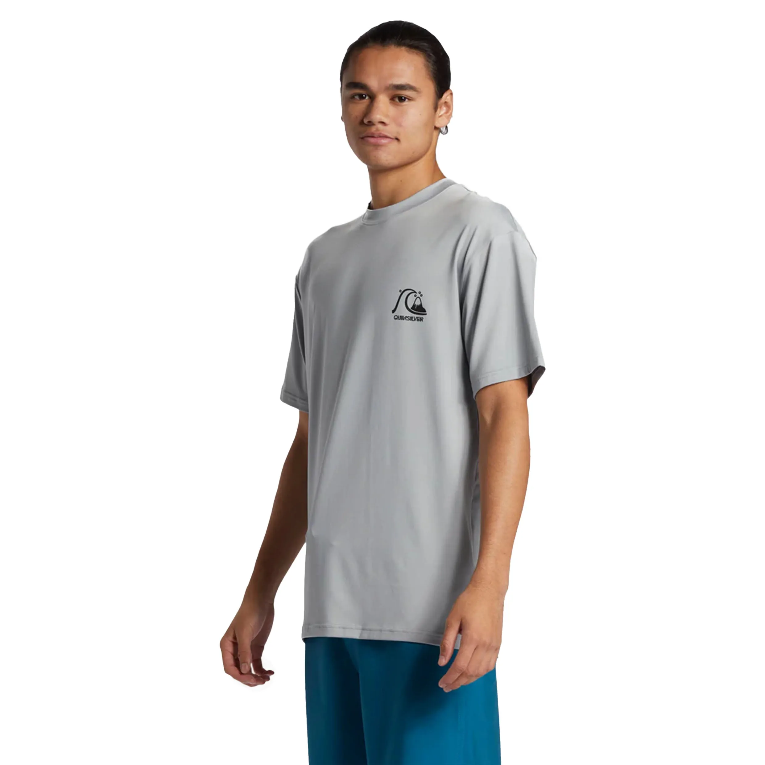 QUIKSILVER DNA BUBBLE LOGO SURF TEE QUARRY