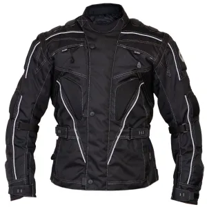 Raven Textile Motorcycle Armoured Jacket (Cordura Fabric Biker Advanced Black