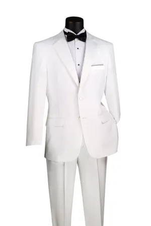 Regular Fit 2 Piece Tuxedo (White) T-2PP