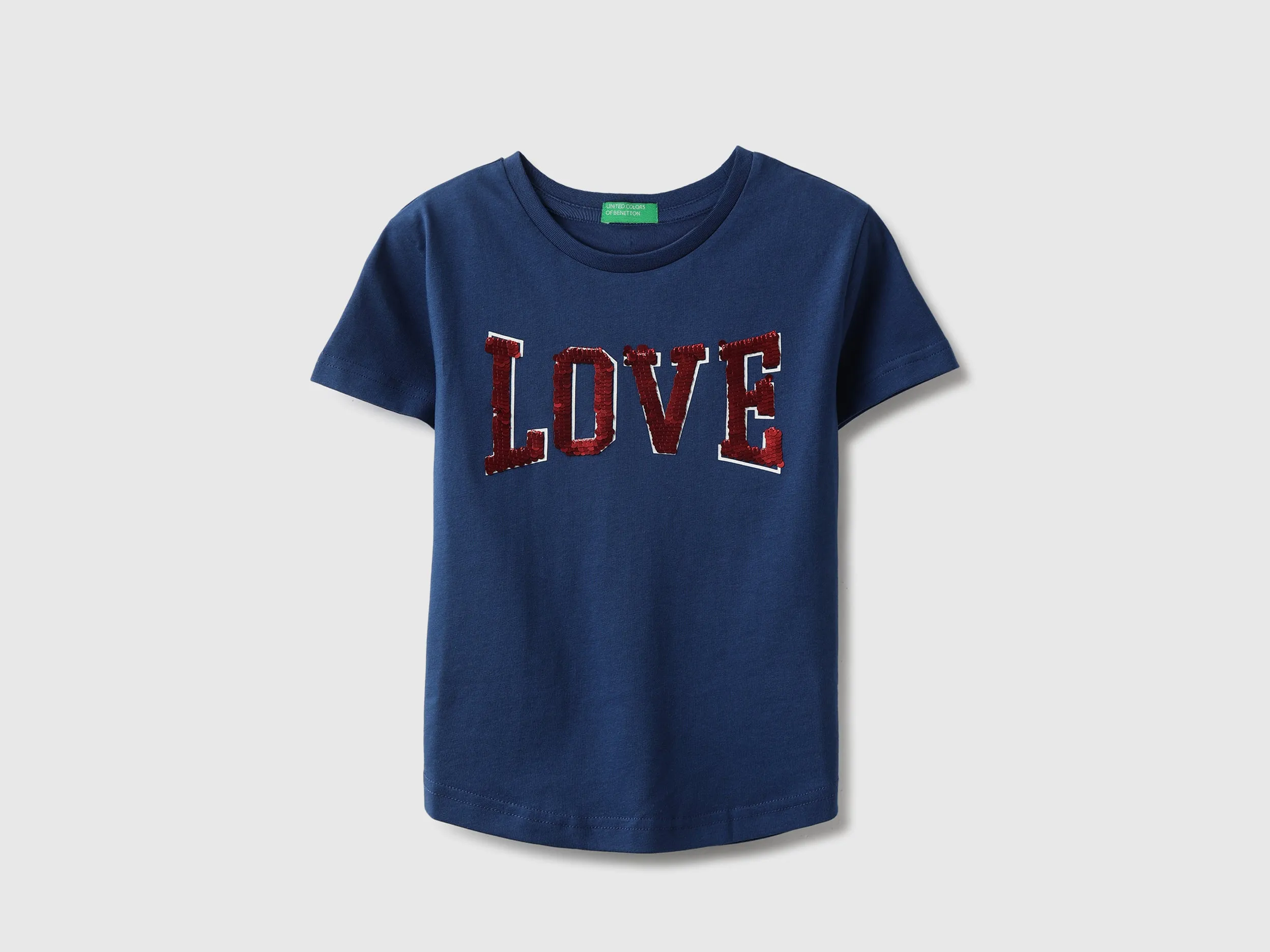 Regular Fit Round Neck Embellished Tshirt