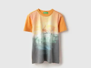 Regular Fit Round Neck Graphic Print T-Shirt