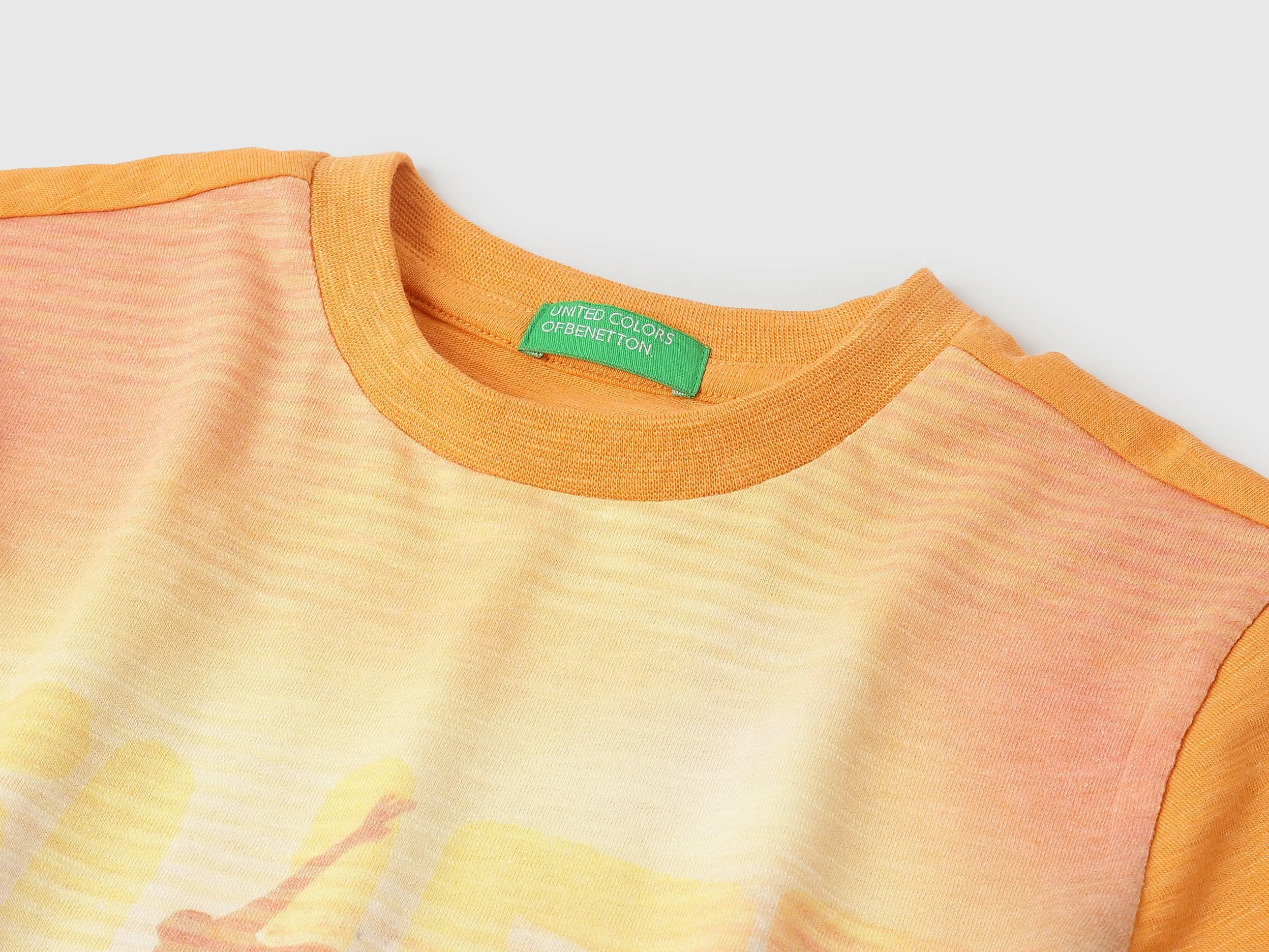Regular Fit Round Neck Graphic Print T-Shirt