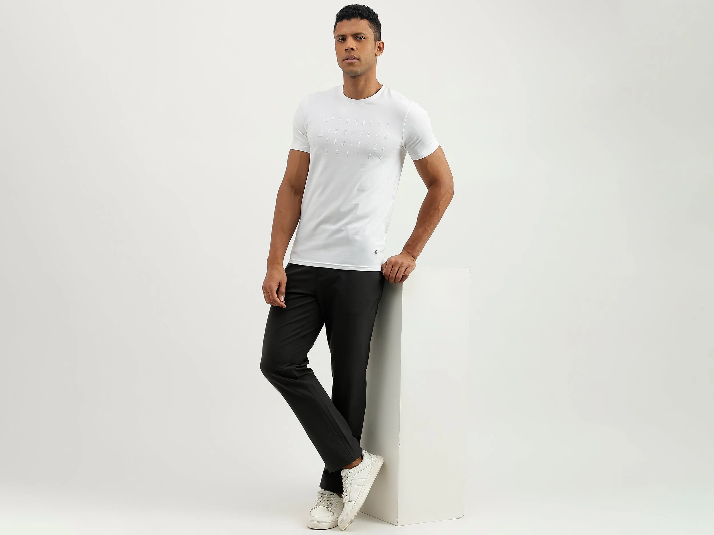 Regular Fit Round Neck Solid T-Shirt
