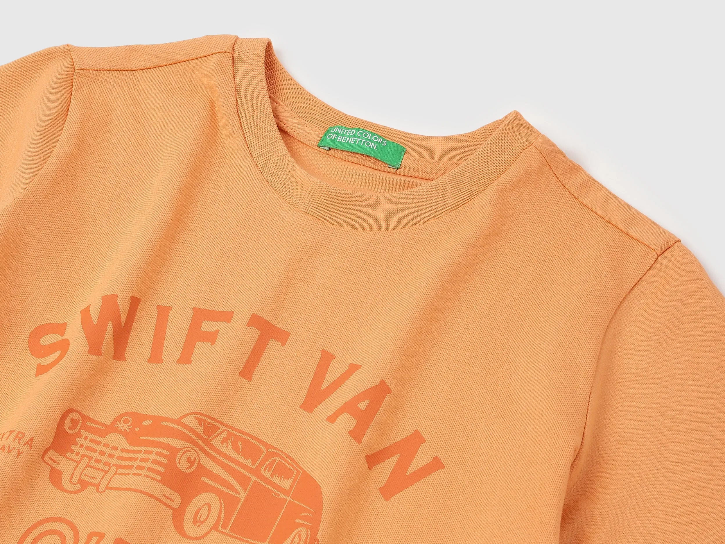Regular Fit Round Neck Typography T-shirt