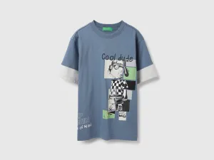 Relaxed Fit Round Neck Printed Tshirt