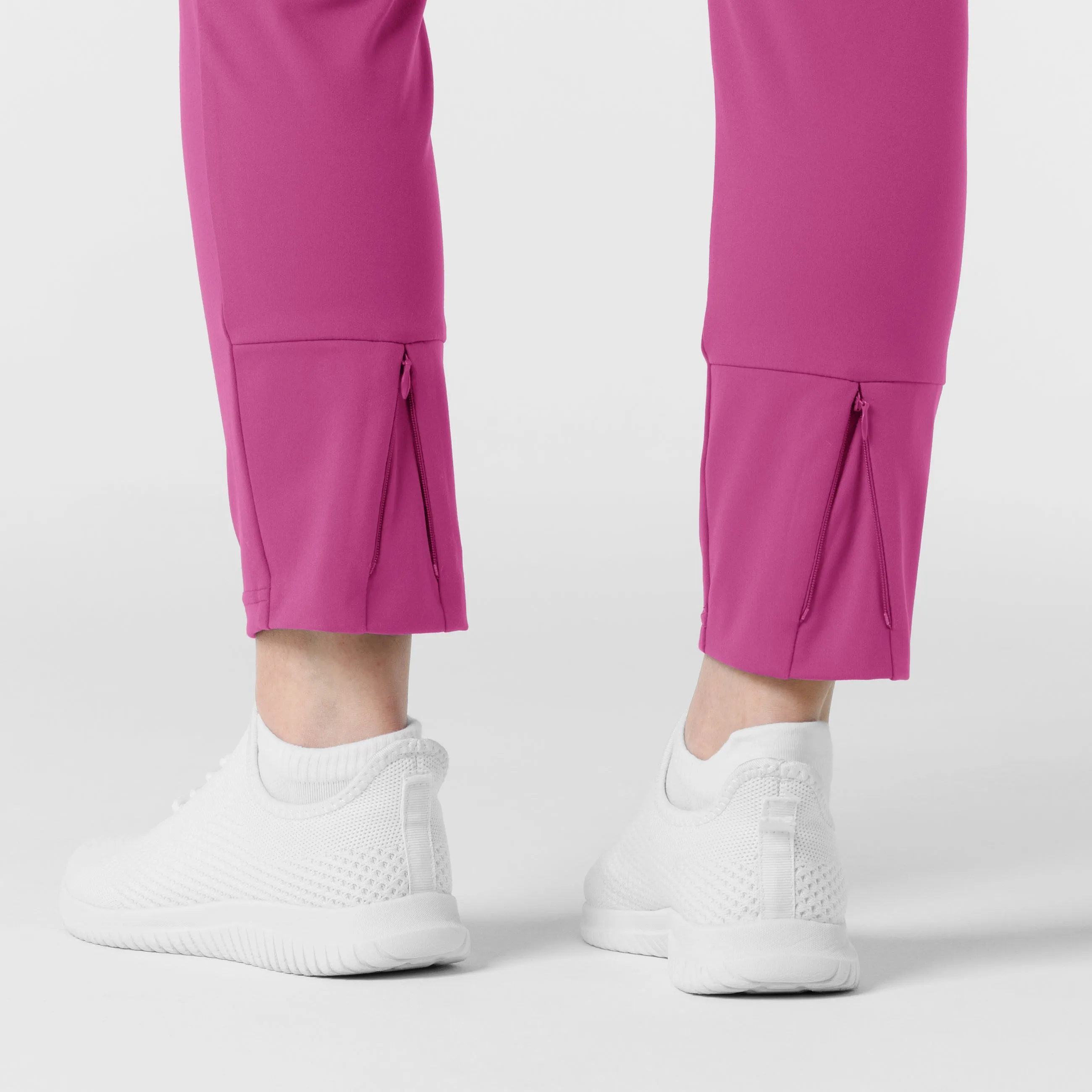 RENEW 5259 Knit Track Scrub Pants Raspberry