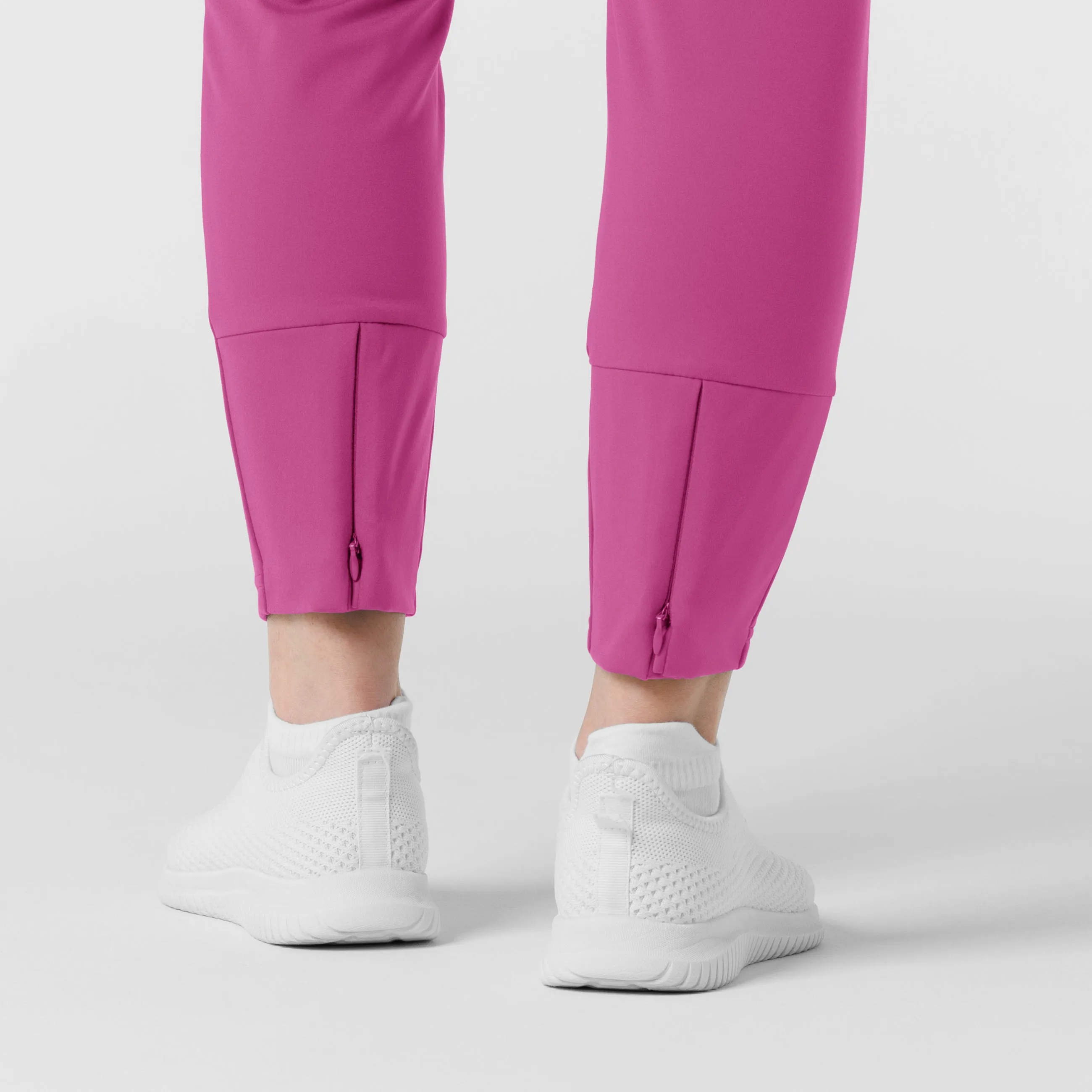 RENEW 5259 Knit Track Scrub Pants Raspberry