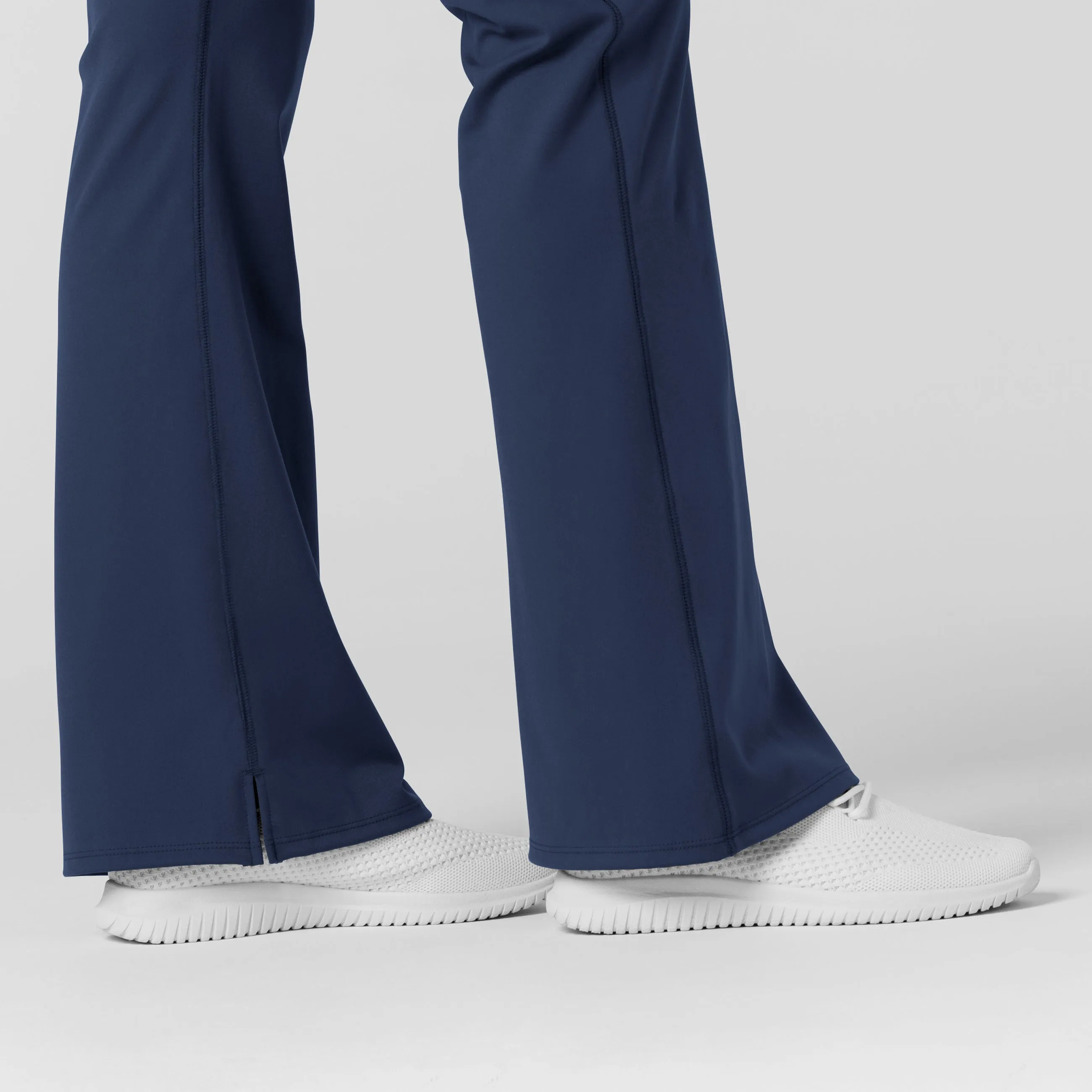 RENEW 5459 Knit Flare Yoga Scrub Pants Navy