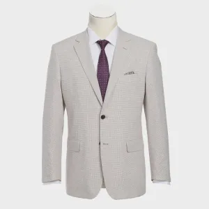 Renoir Classic Fit Houndstooth Cotton Linen Sport Coat