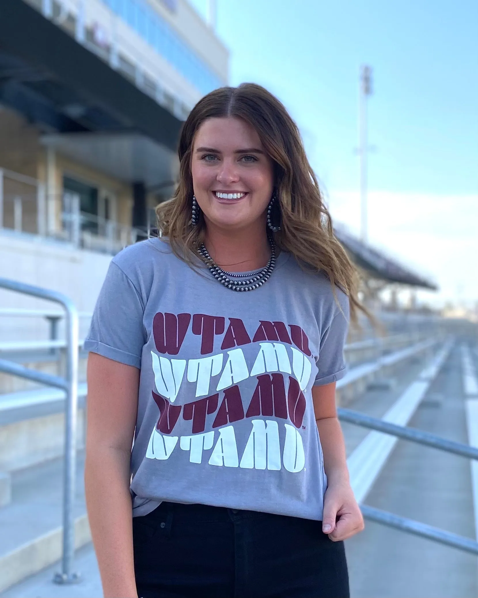 Retro Repeat WTAMU Boyfriend Tee