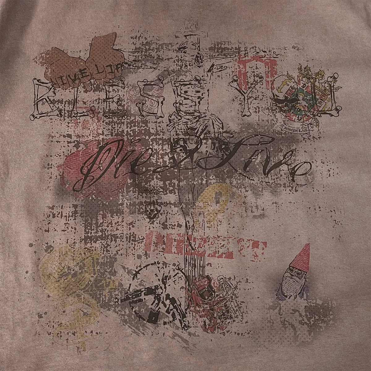 Reversed Vintage-Washed Graphic Tee