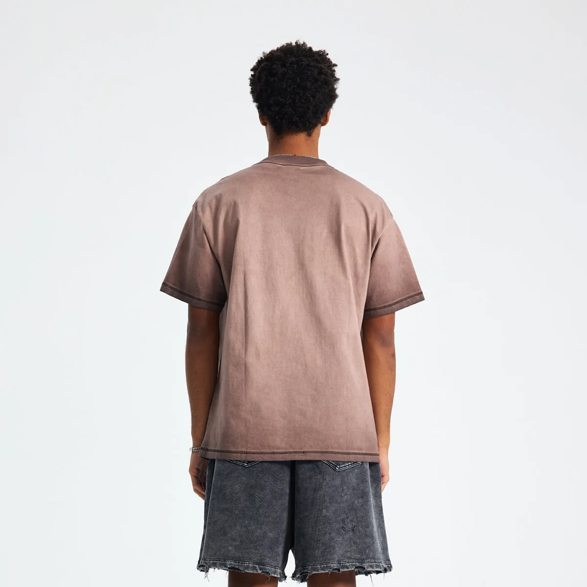 Reversed Vintage-Washed Graphic Tee