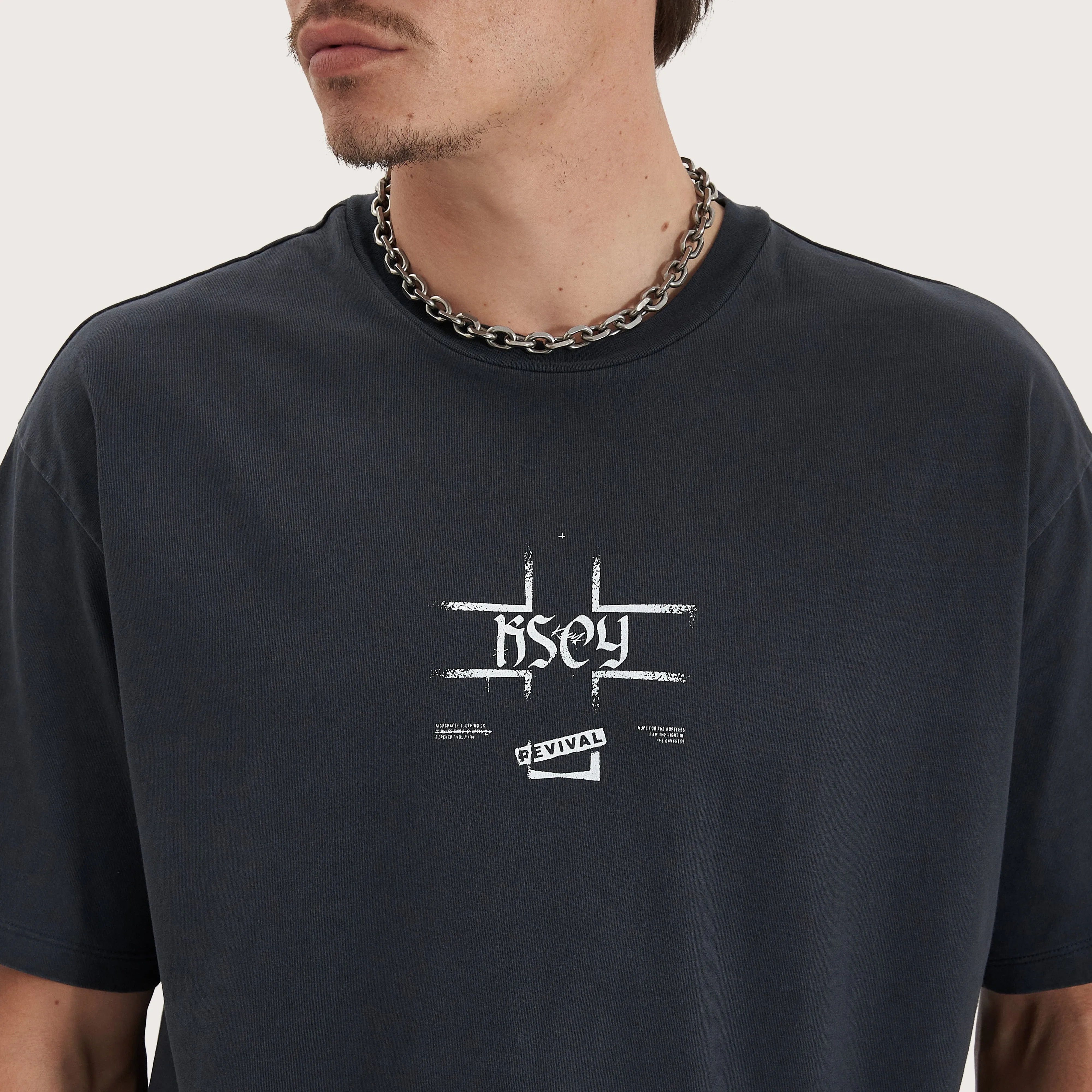 Revival Heavy Box Fit Tee Pigment Vulcan