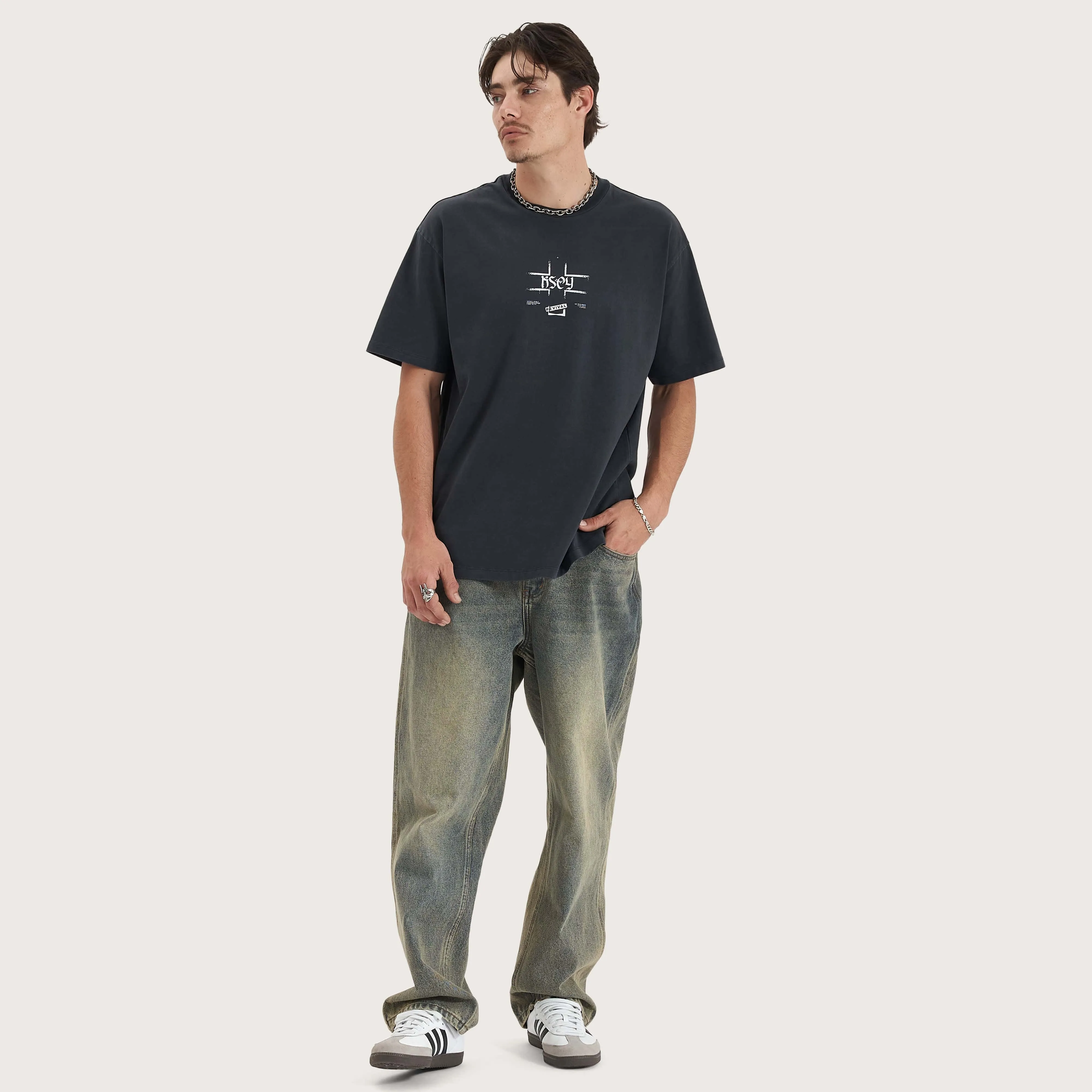 Revival Heavy Box Fit Tee Pigment Vulcan