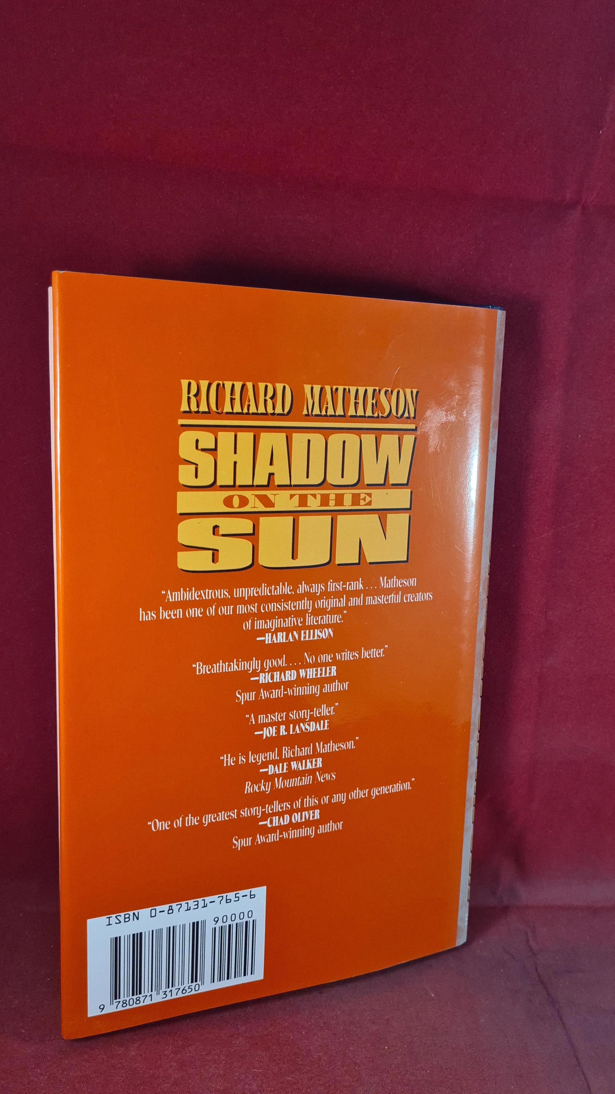 Richard Matheson - Shadow On The Sun, Evans, 1994, First Edition