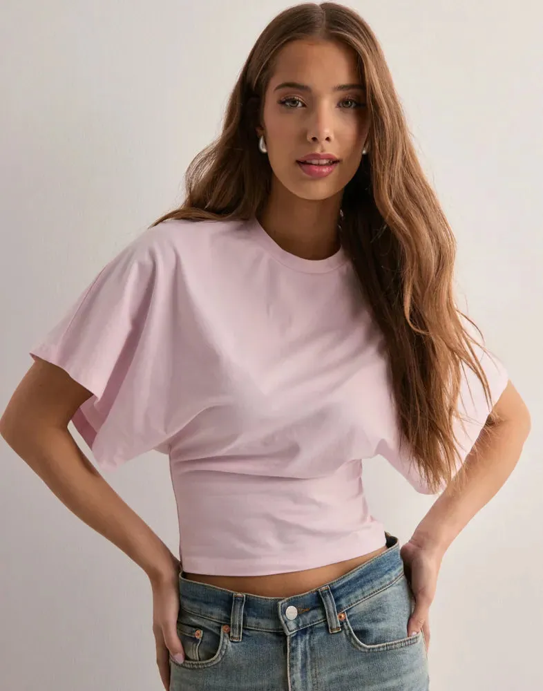 Round Neck Loose Sleeve Tee