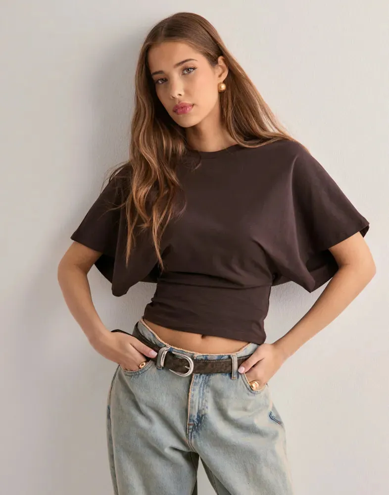 Round Neck Loose Sleeve Tee