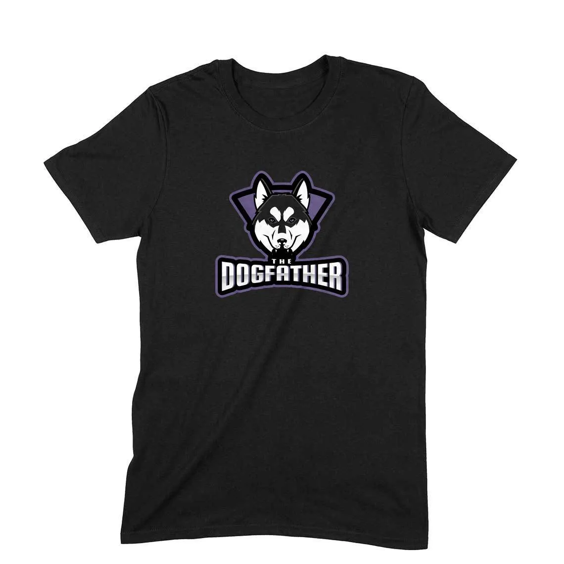 Round Neck T-Shirt (Men) - The Dogfather Husky (11 Colours)