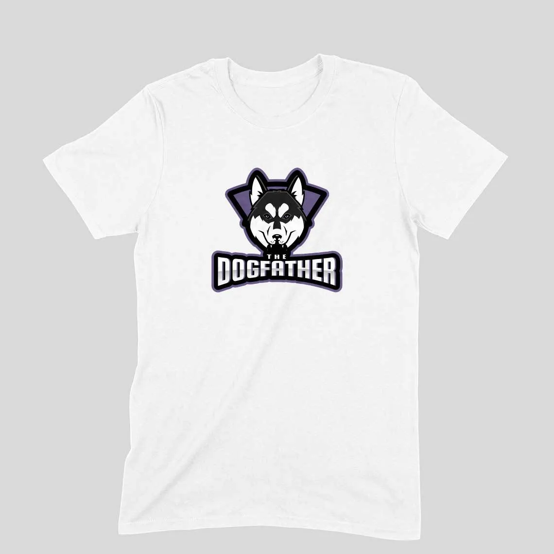 Round Neck T-Shirt (Men) - The Dogfather Husky (11 Colours)
