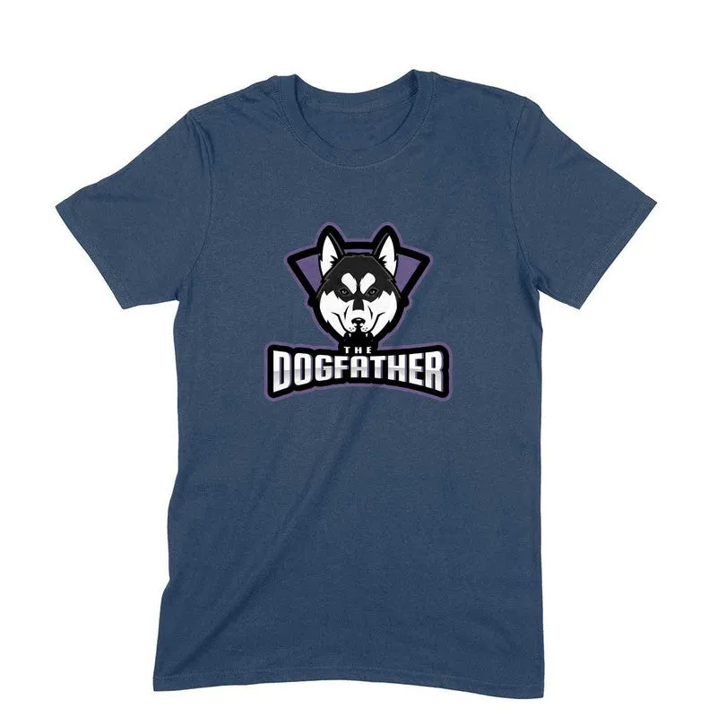 Round Neck T-Shirt (Men) - The Dogfather Husky (11 Colours)