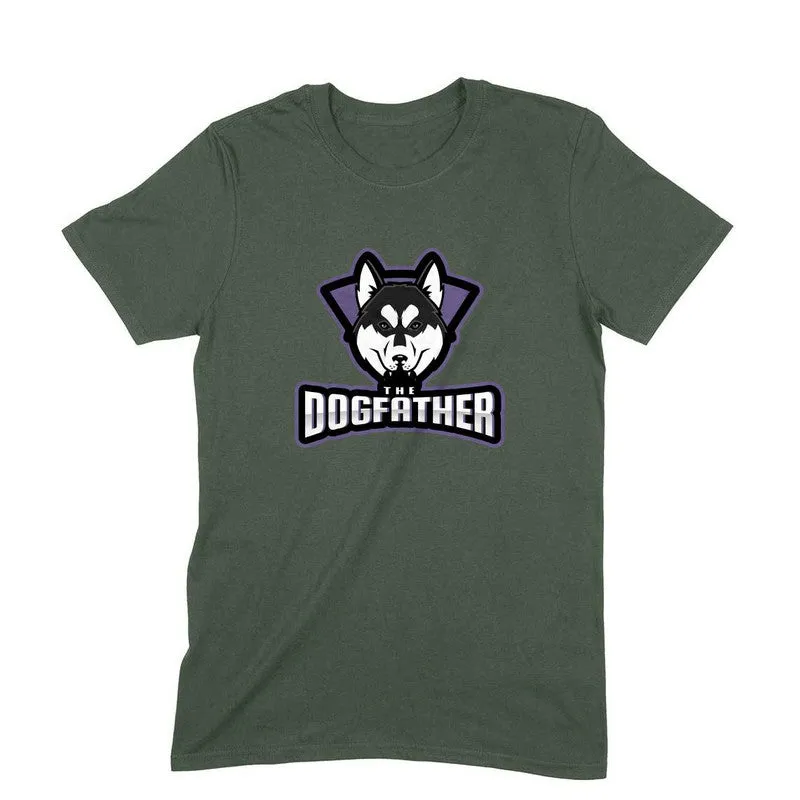 Round Neck T-Shirt (Men) - The Dogfather Husky (11 Colours)