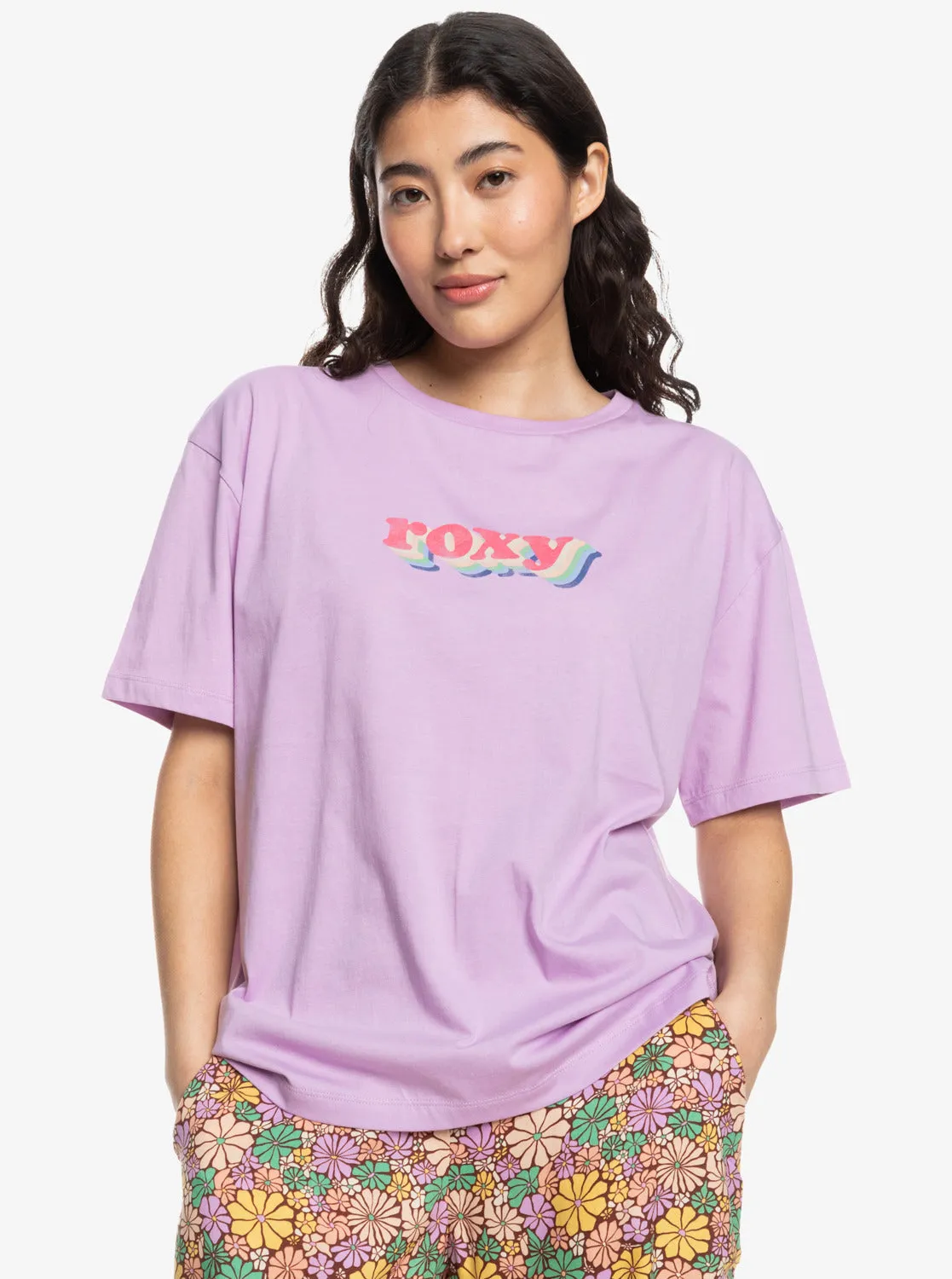Roxy Sand Under The Sky SS Tee - Crocus Petal