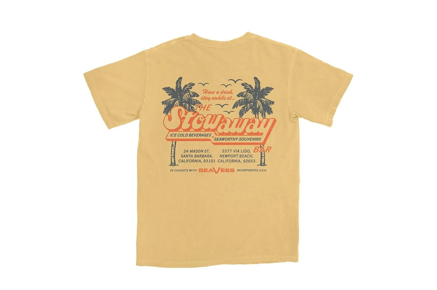 SeaVees - Stowaway Tee - Mustard