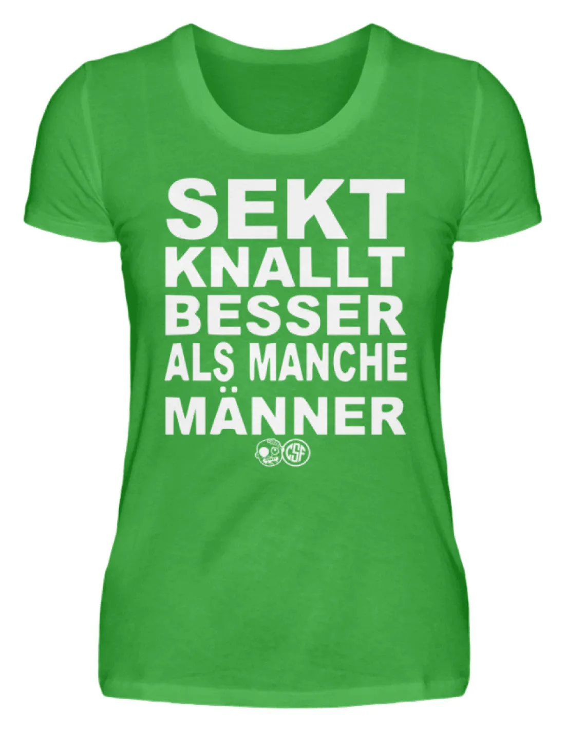 Sekt knallt besser als manche Männer  - Damenshirt
