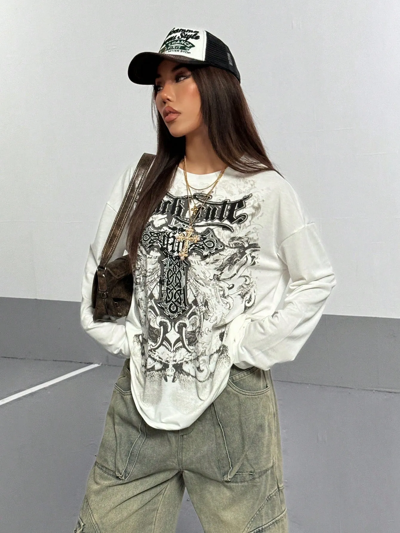 Shadow Pulse Gothic Graphic Tee