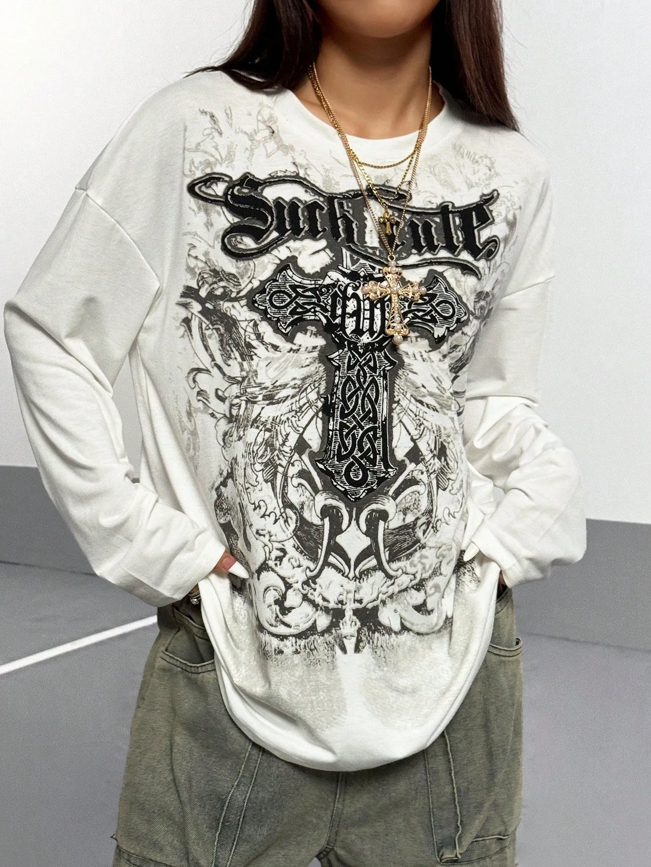 Shadow Pulse Gothic Graphic Tee