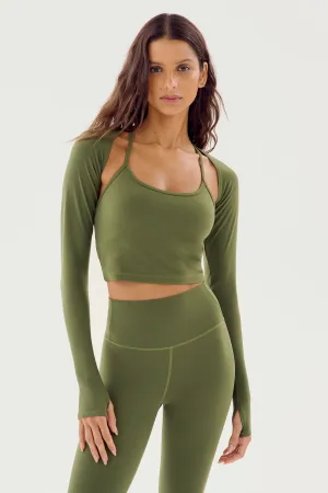 Shiri Airweight Shrug - Olive