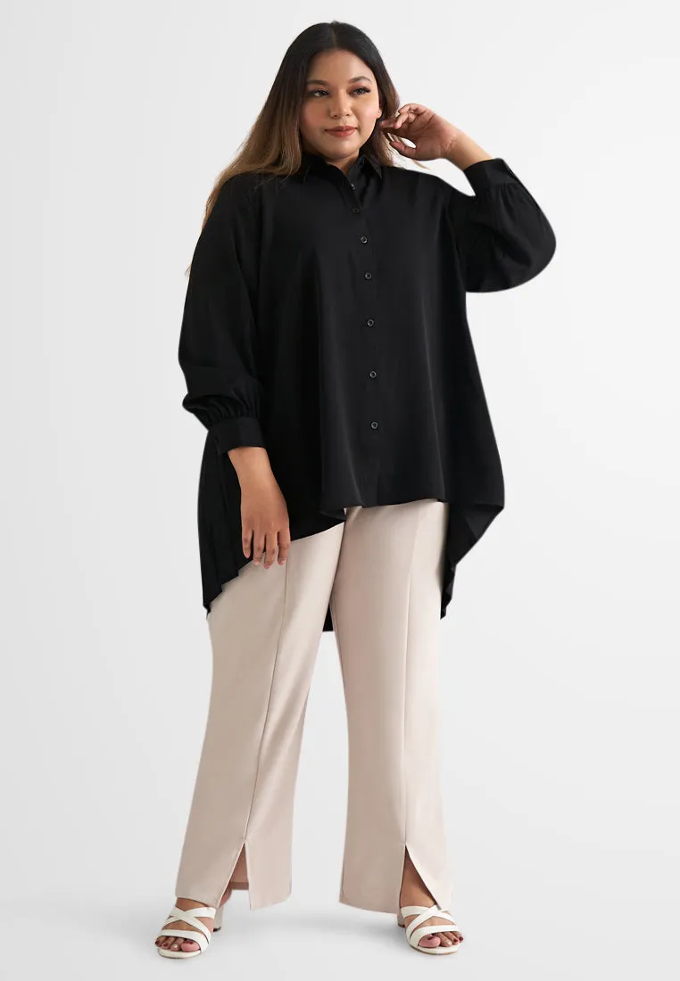 Shirley Front Slit Work Pants