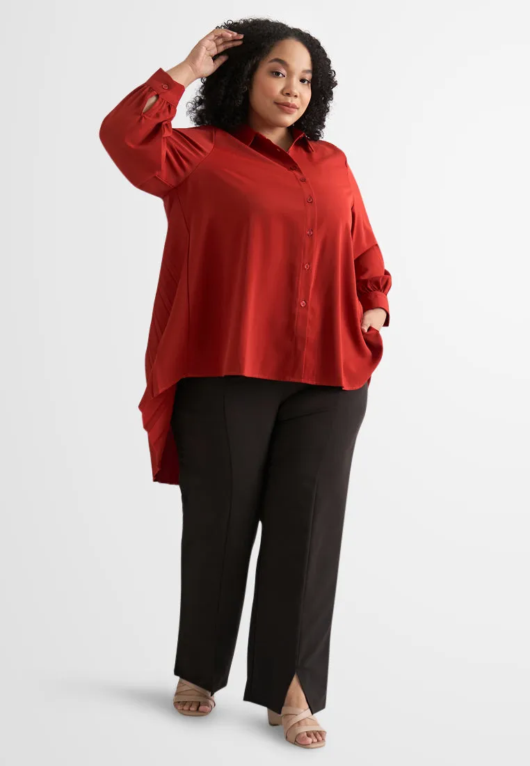 Shirley Front Slit Work Pants