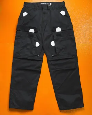 Silvertab Wide Tactical Black Cargo Pants (32~34)