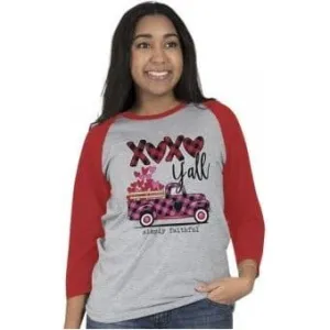 Simply Faithful Love Y’all Raglan Tee