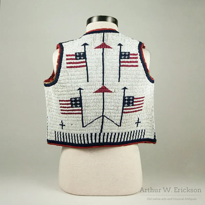 Sioux Child's Vest with Eight Flags
