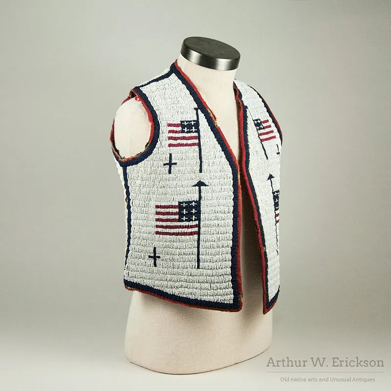 Sioux Child's Vest with Eight Flags
