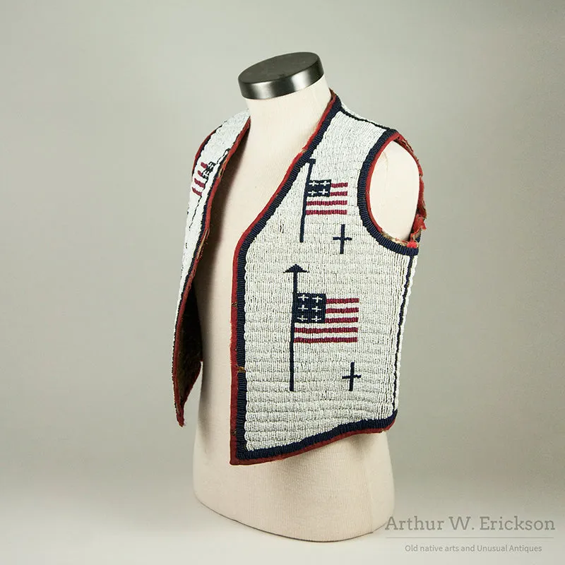 Sioux Child's Vest with Eight Flags