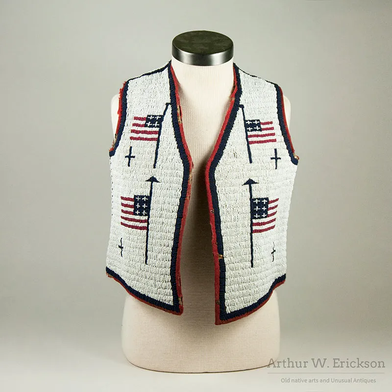 Sioux Child's Vest with Eight Flags