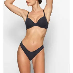Skims Fits Everybody T-Shirt Demi Bra Onyx Size 44D