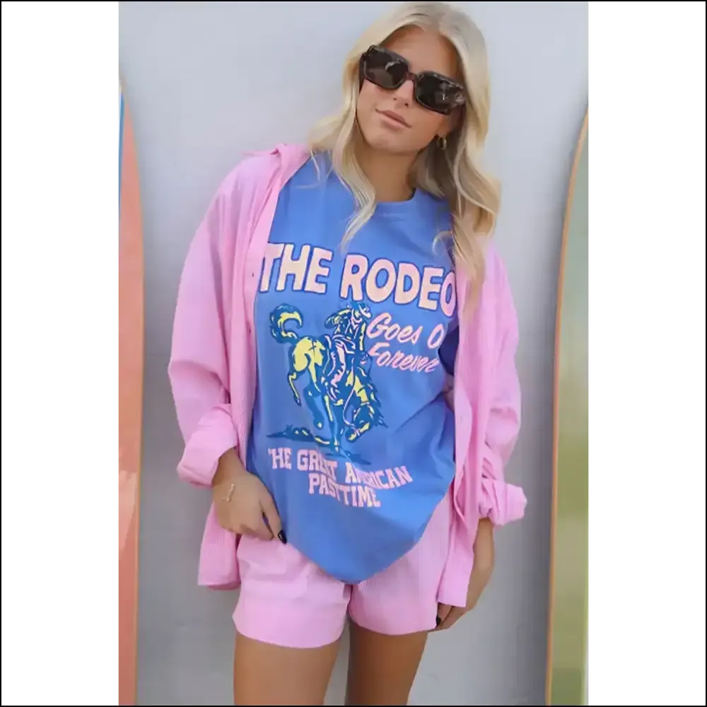 Sky Blue Rodeo Tee: so Comfy It's Basically ! 🤠 Needful Things
