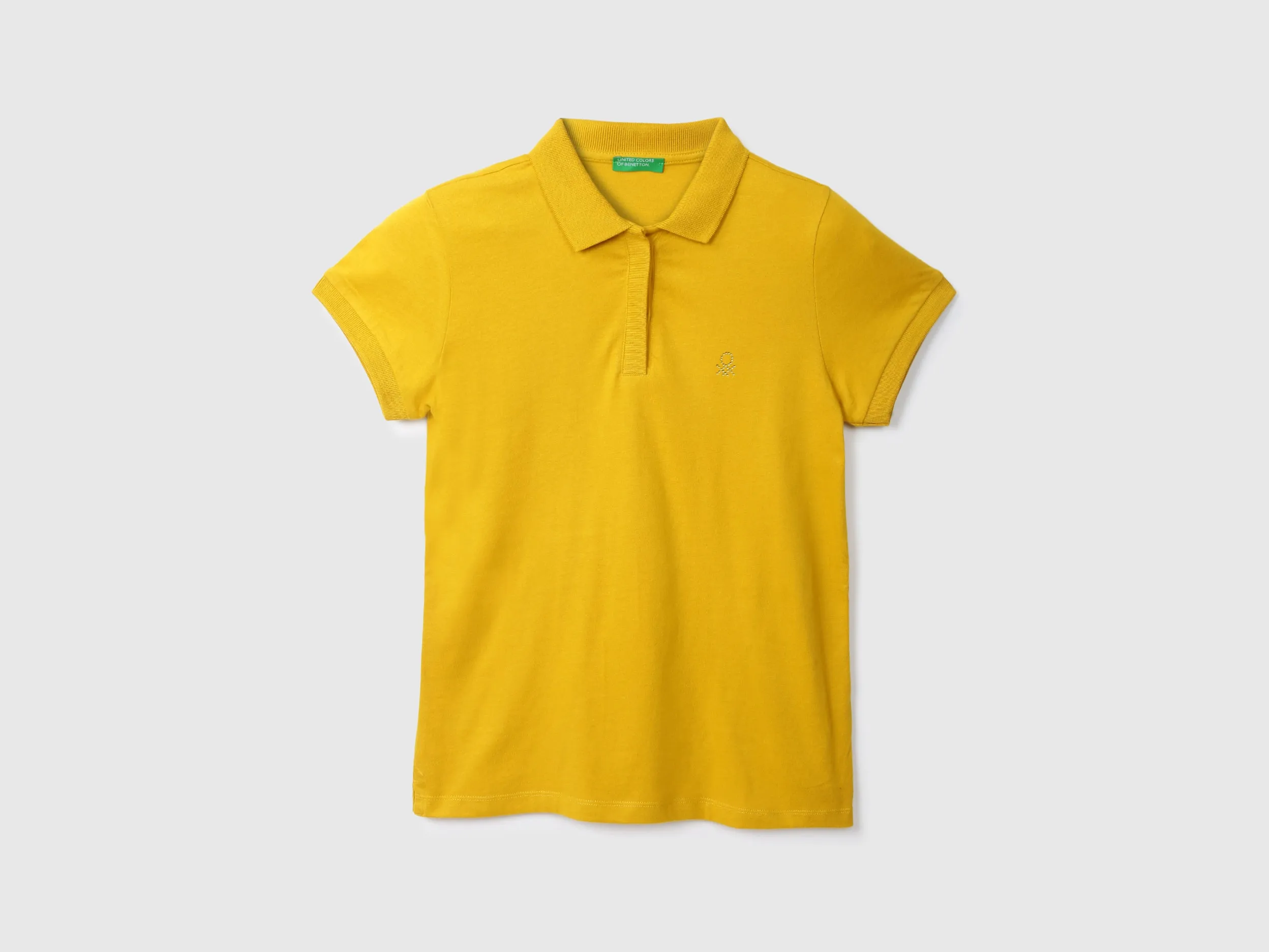 Solid Yellow Polo T-Shirt