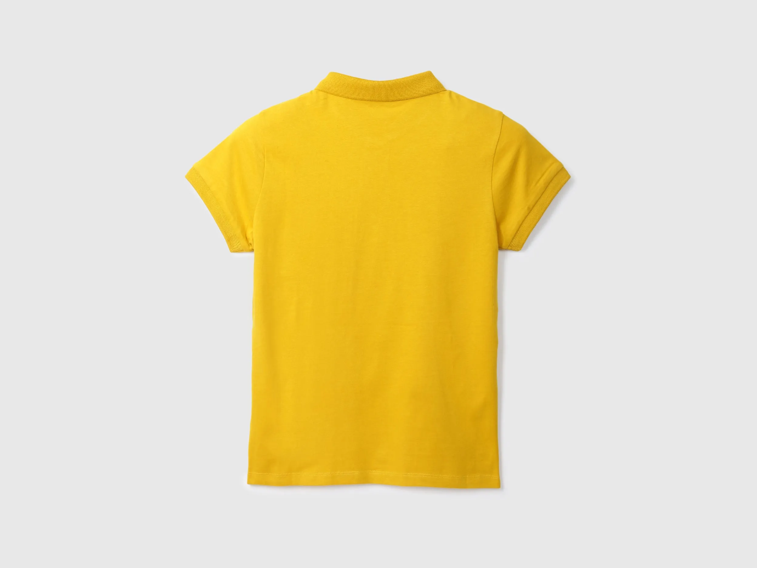Solid Yellow Polo T-Shirt